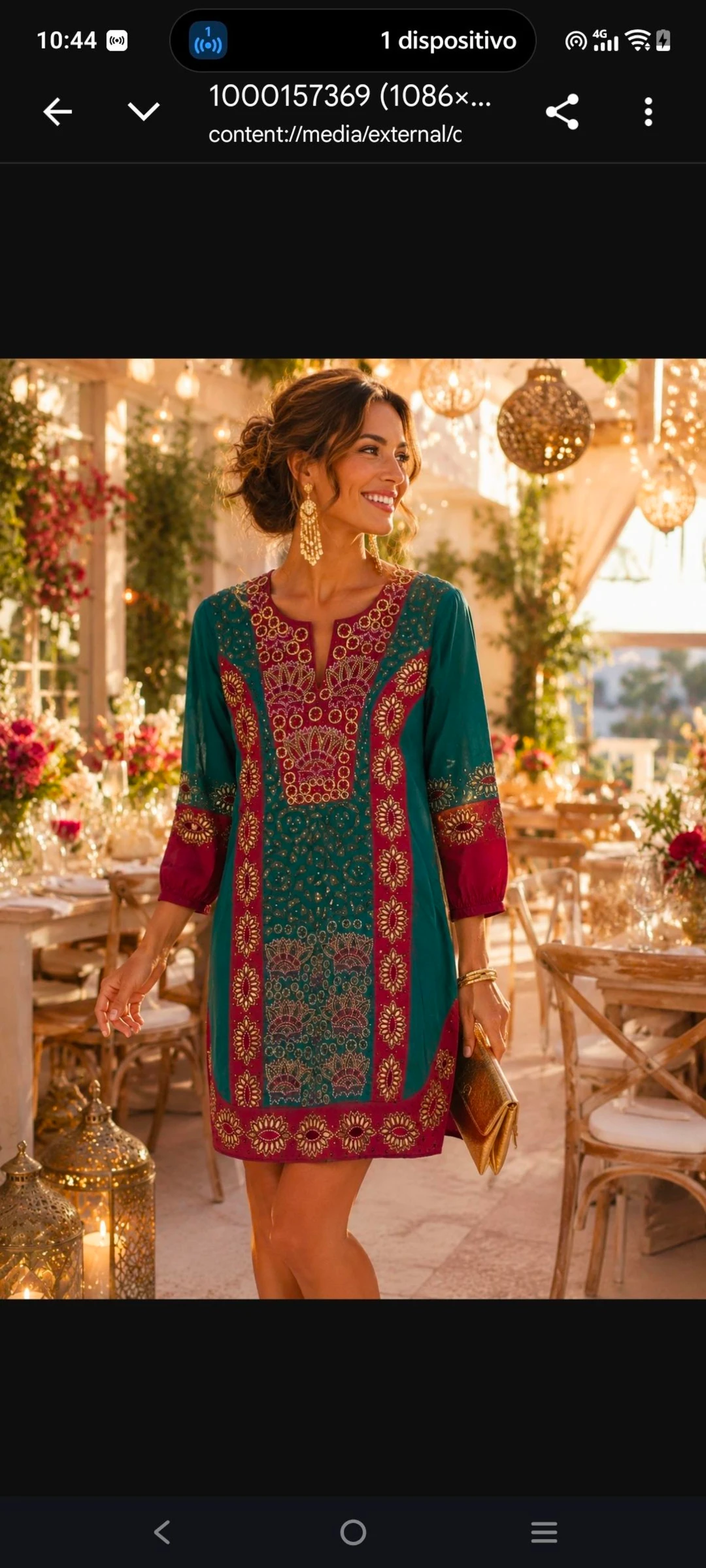  Niza . Precioso vestido talla S. Impecable